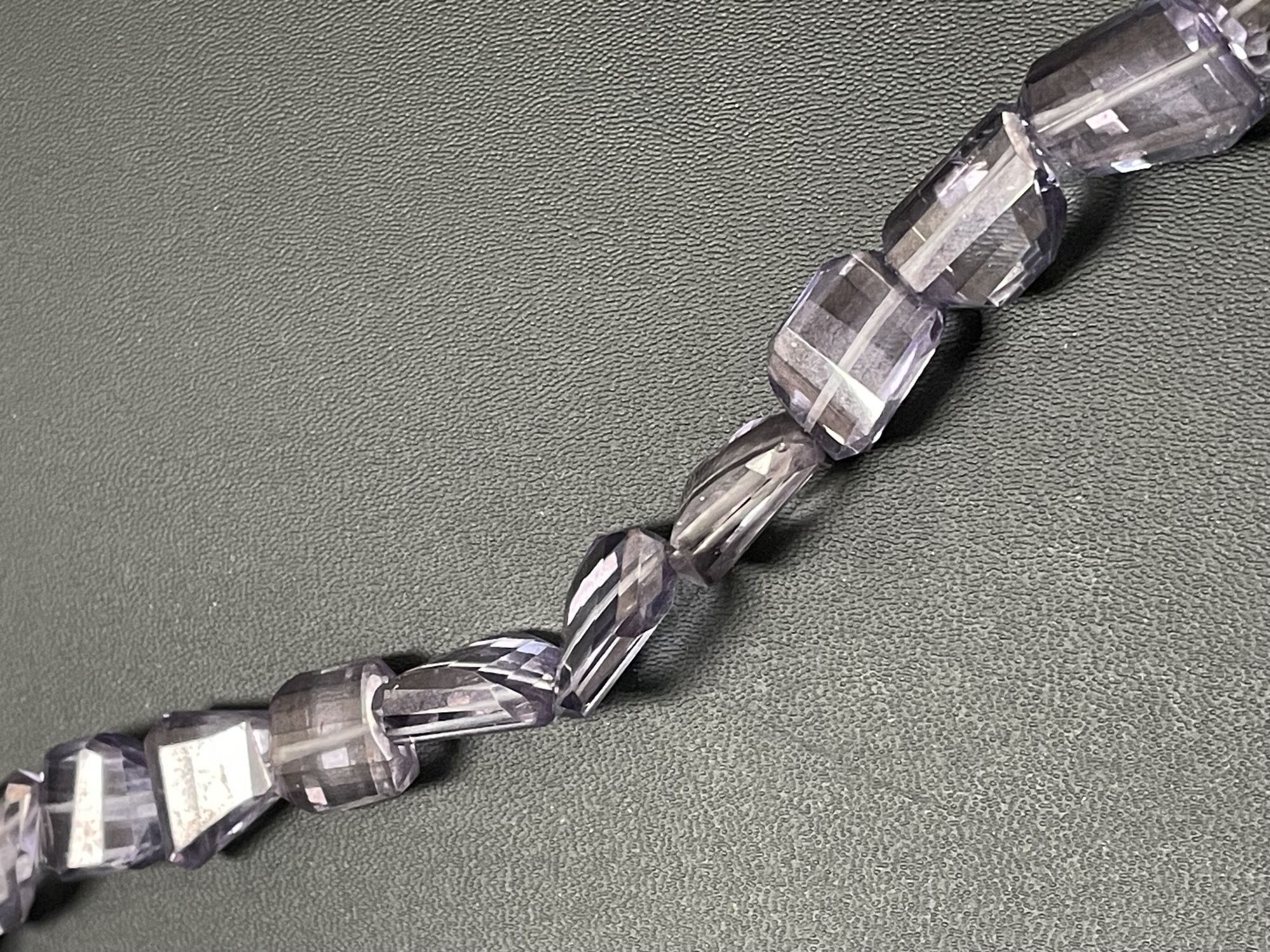 Purple Mystic Quartz Nugget Faceted