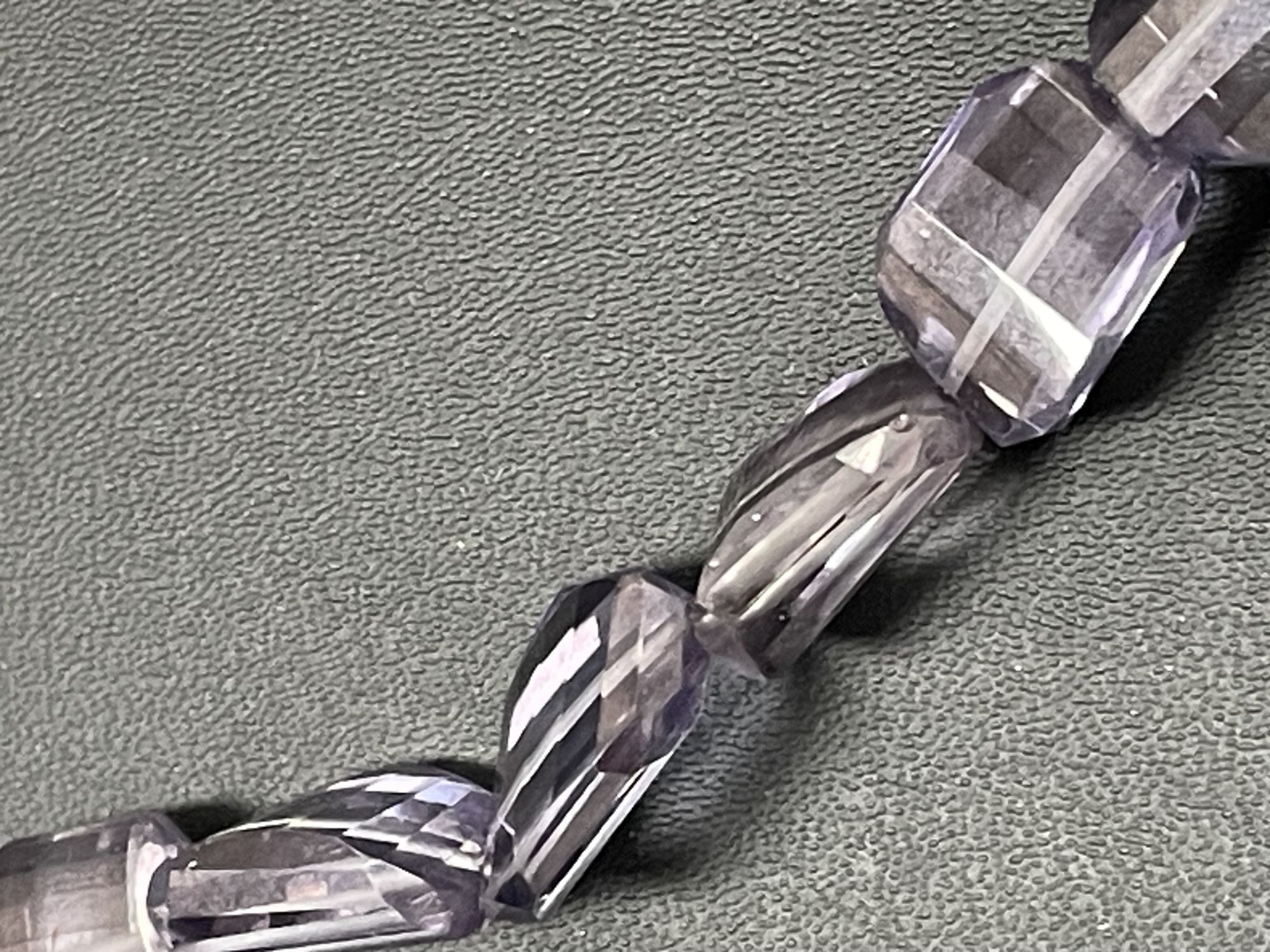 Purple Mystic Quartz Nugget Faceted