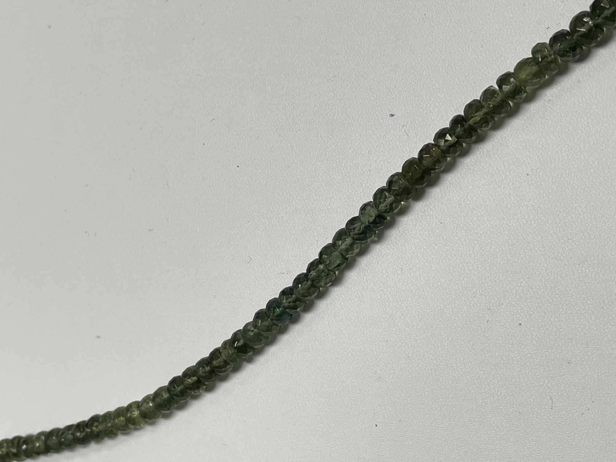 Green Apatite Rondelle Faceted