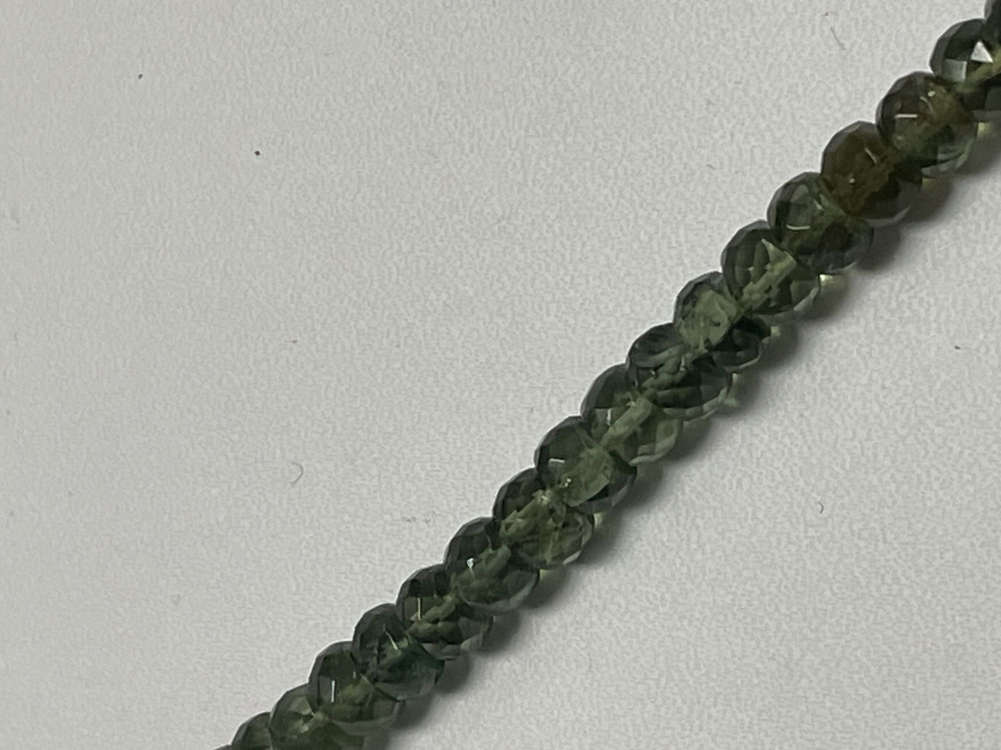 Green Apatite Rondelle Faceted