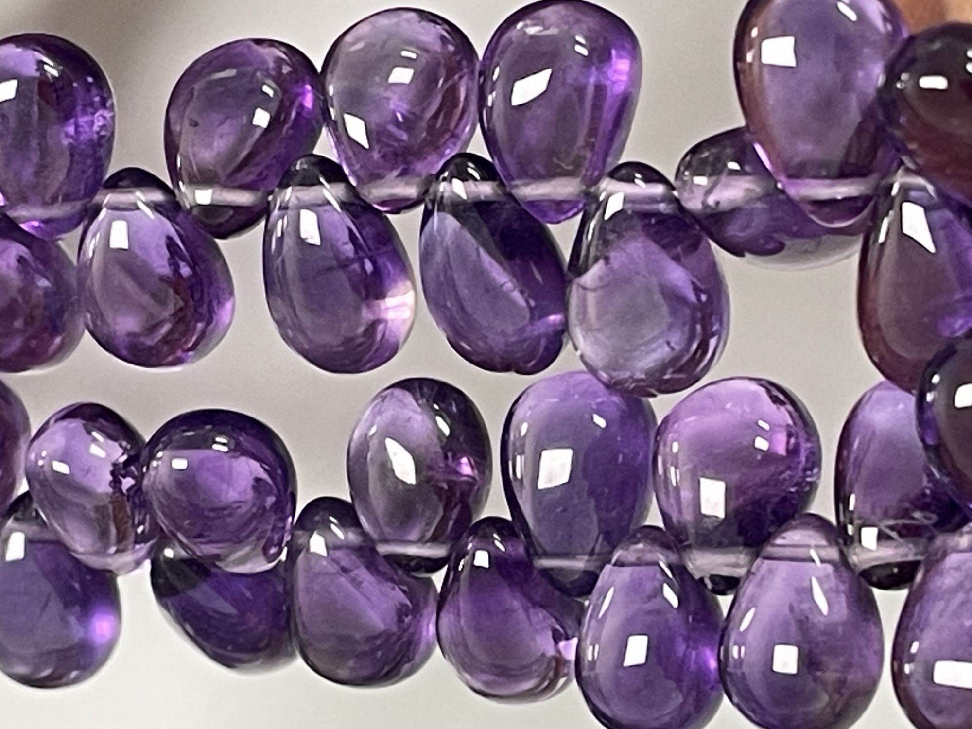 Purple Amethyst Pear Smooth