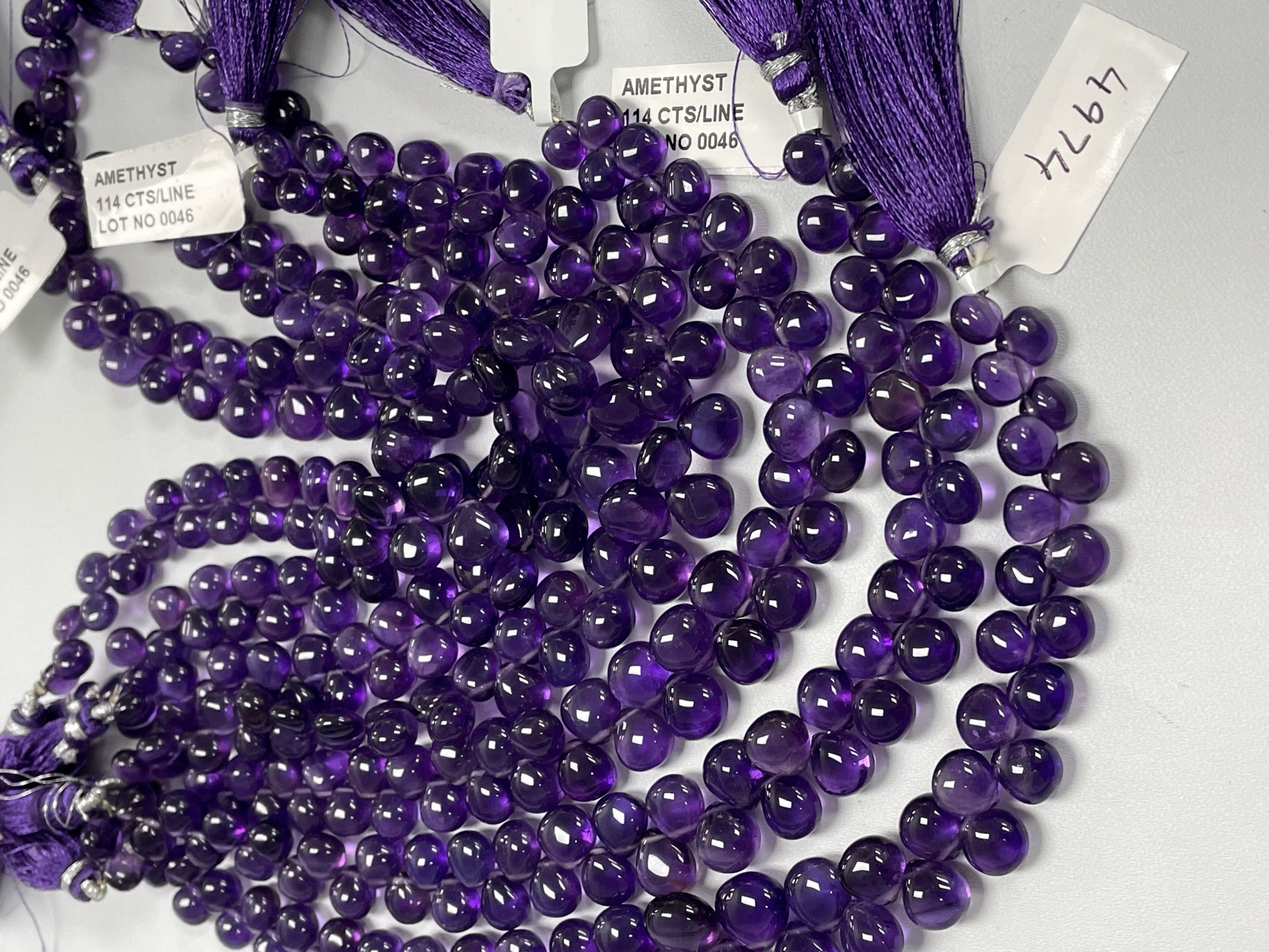 Purple Amethyst Heart Smooth