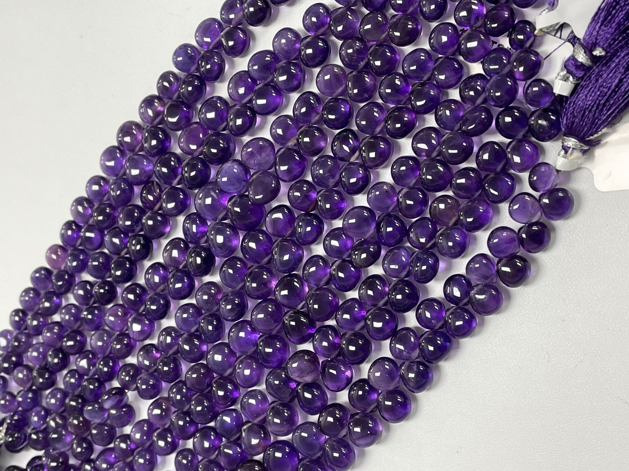 Purple Amethyst Heart Smooth