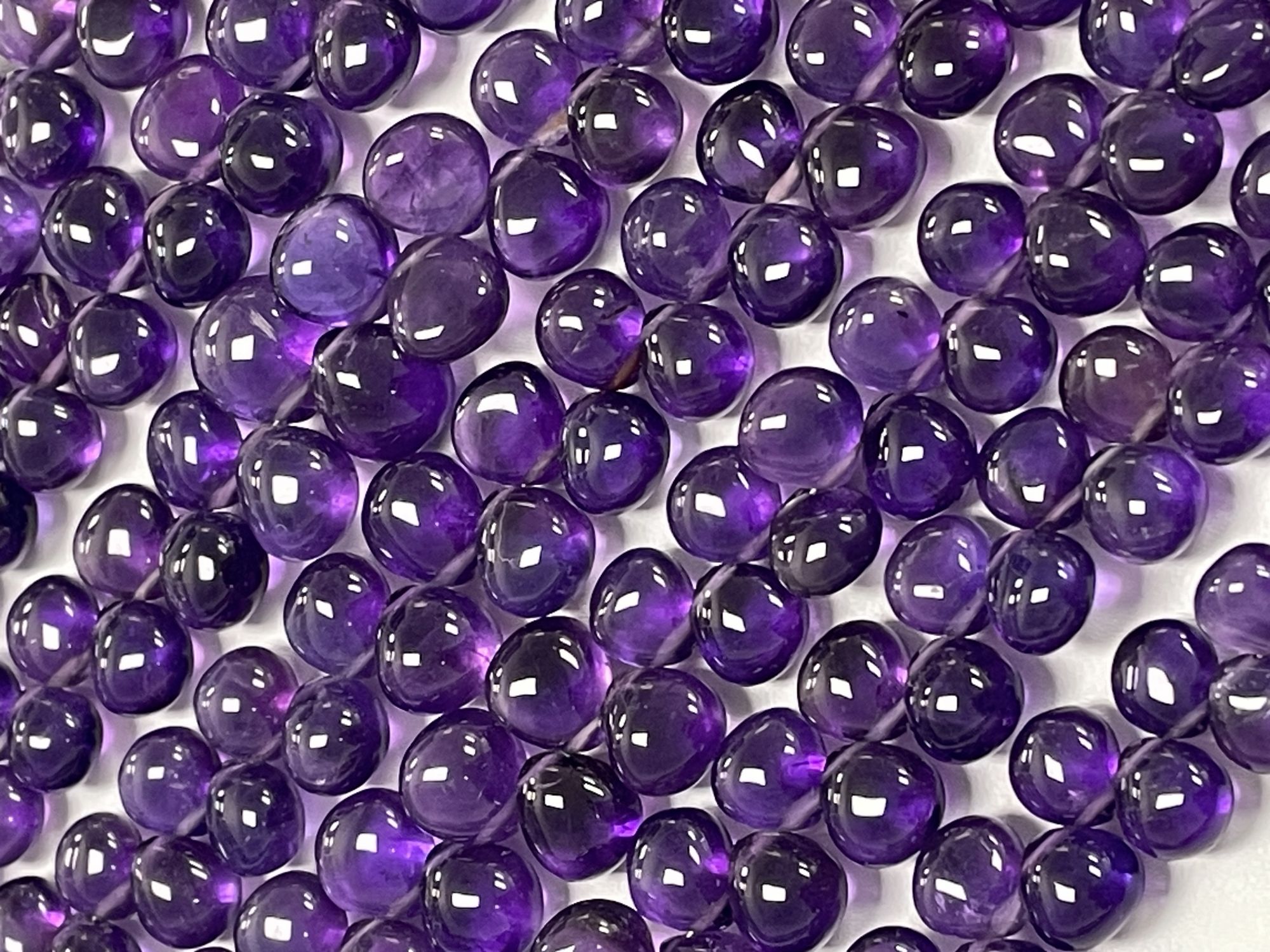 Purple Amethyst Heart Smooth