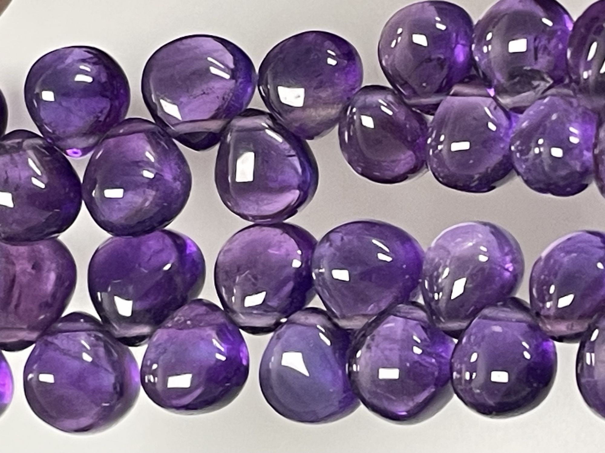 Purple Amethyst Heart Smooth