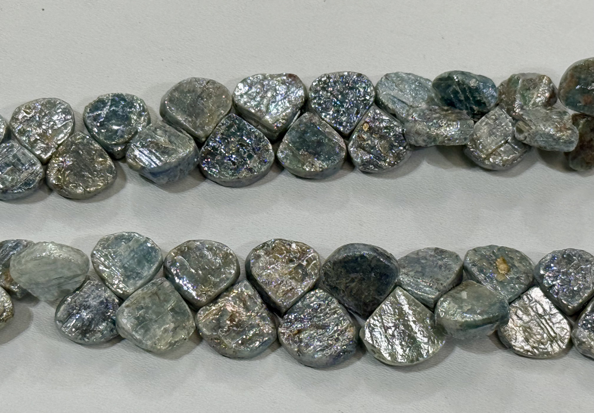 Coated Kyanite Heart Faceted
