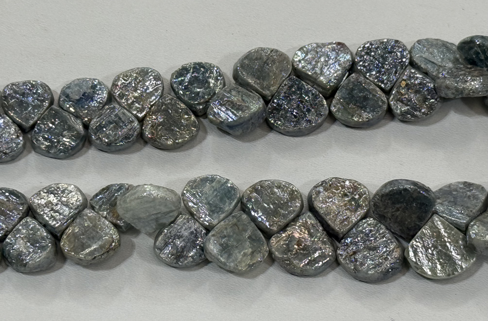 Coated Kyanite Heart Faceted