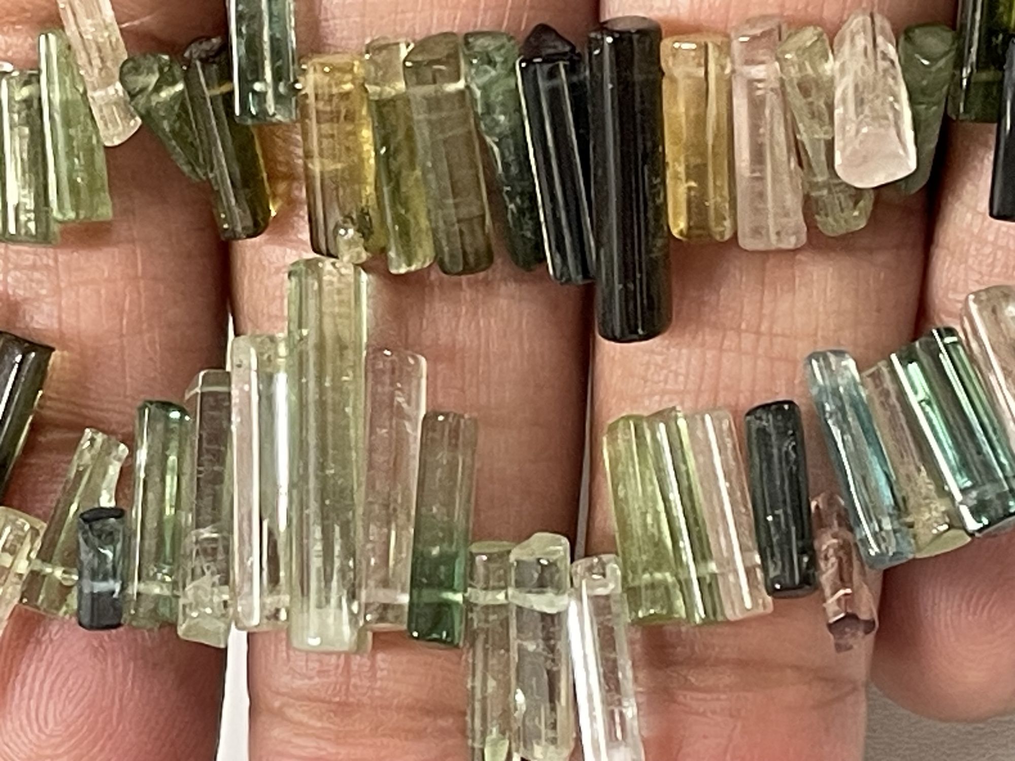 Multi Tourmaline Tube Smooth