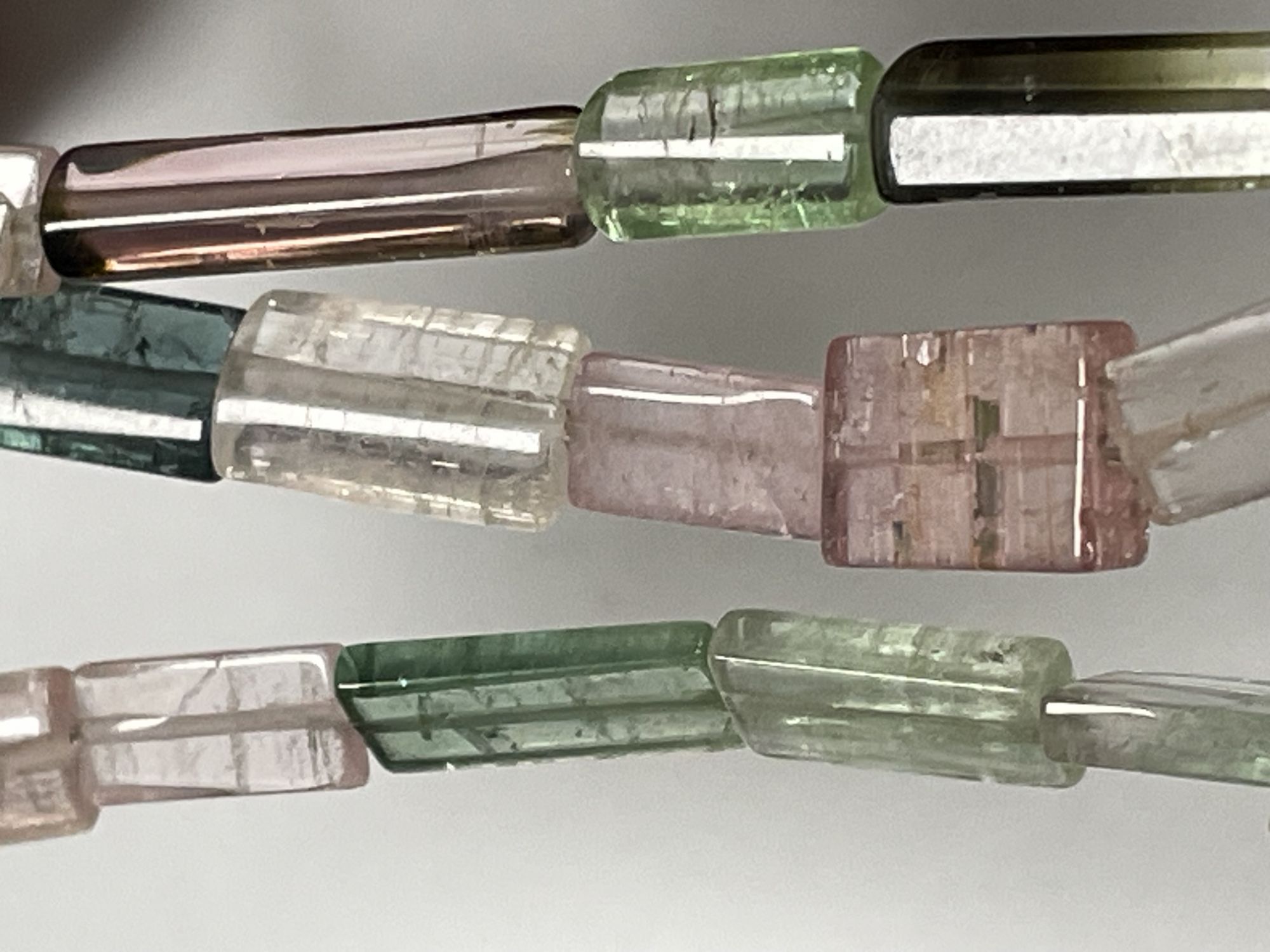 Multi Tourmaline Tube Smooth