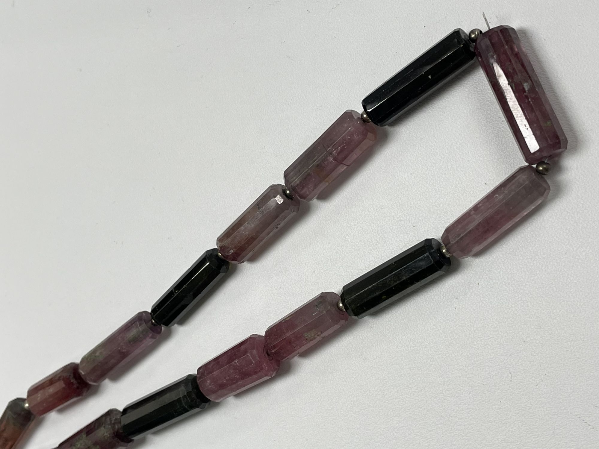 Multi Tourmaline Tube Faceted