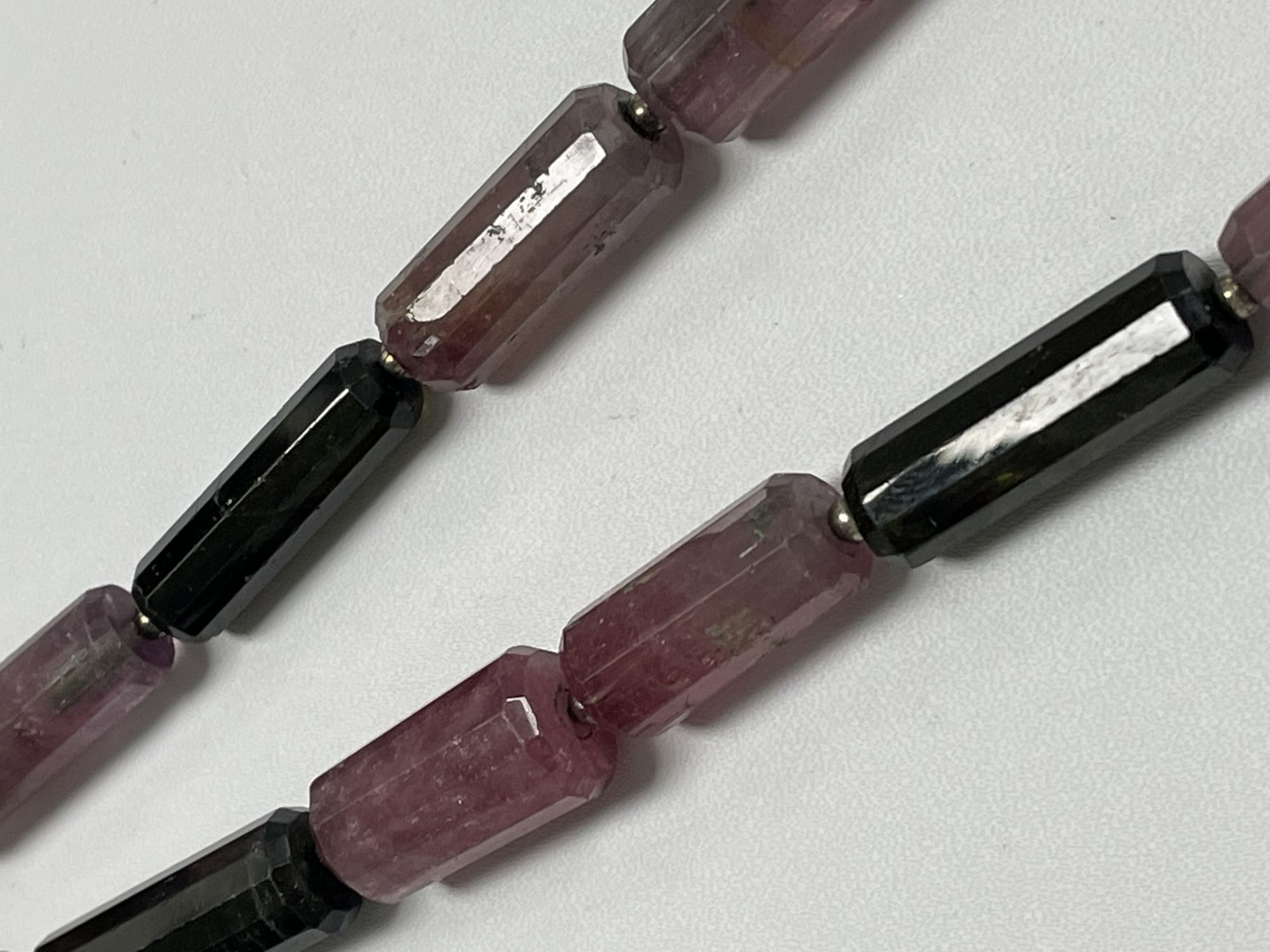 Multi Tourmaline Tube Faceted