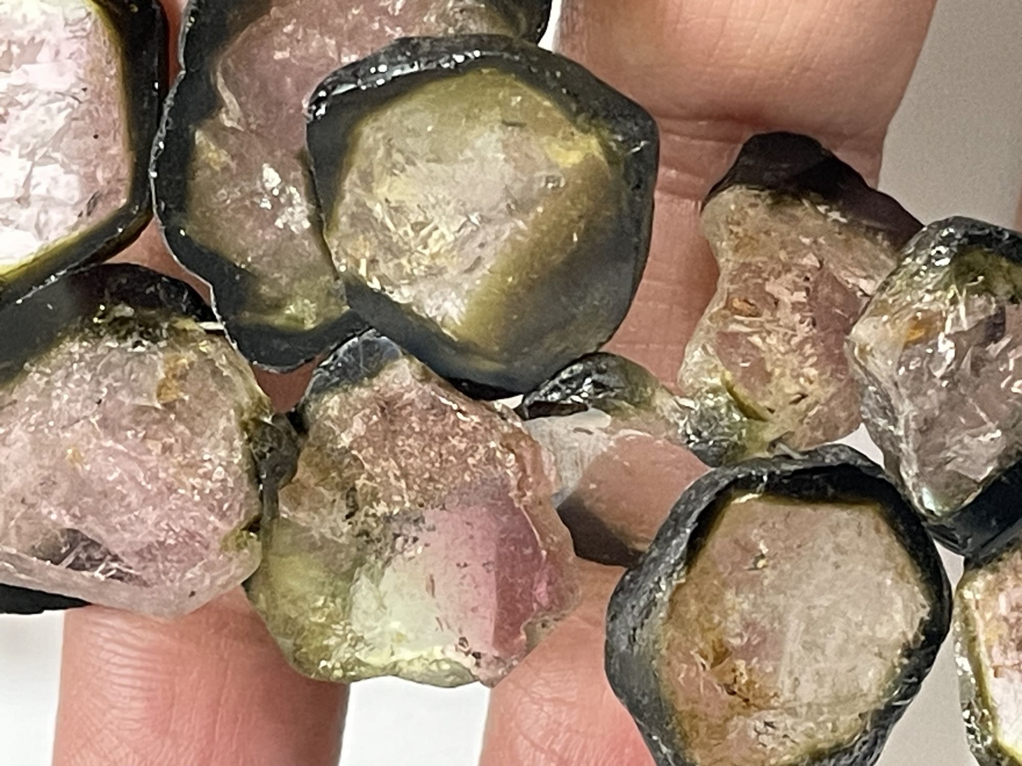 Multi Tourmaline Slice Smooth