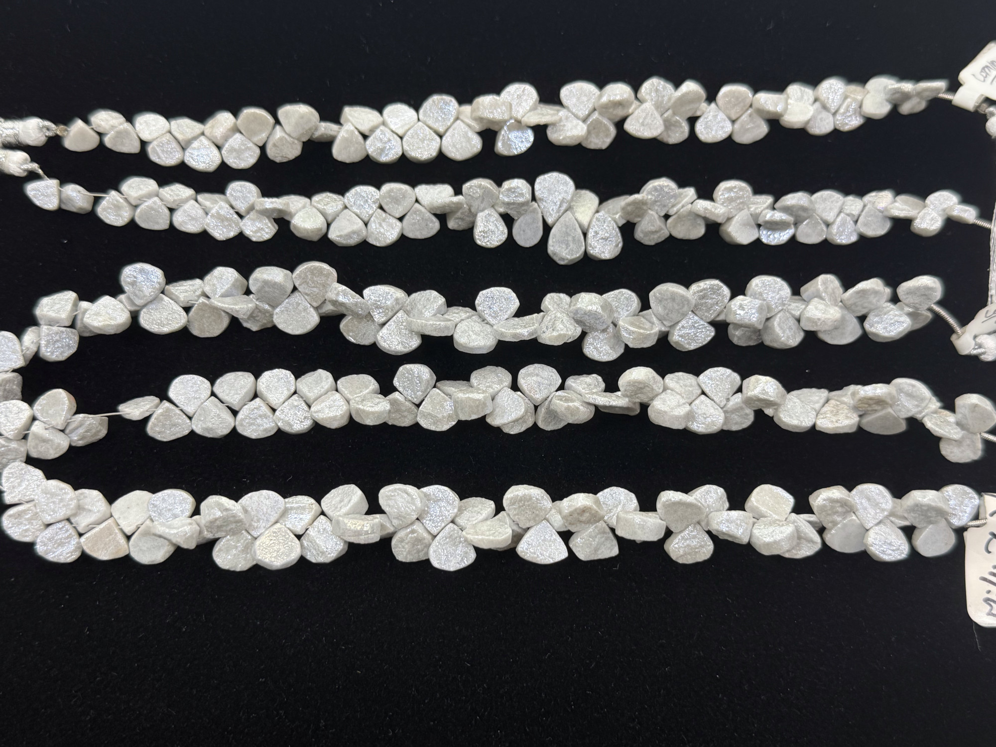 Coated Silverite Hearts Faceted