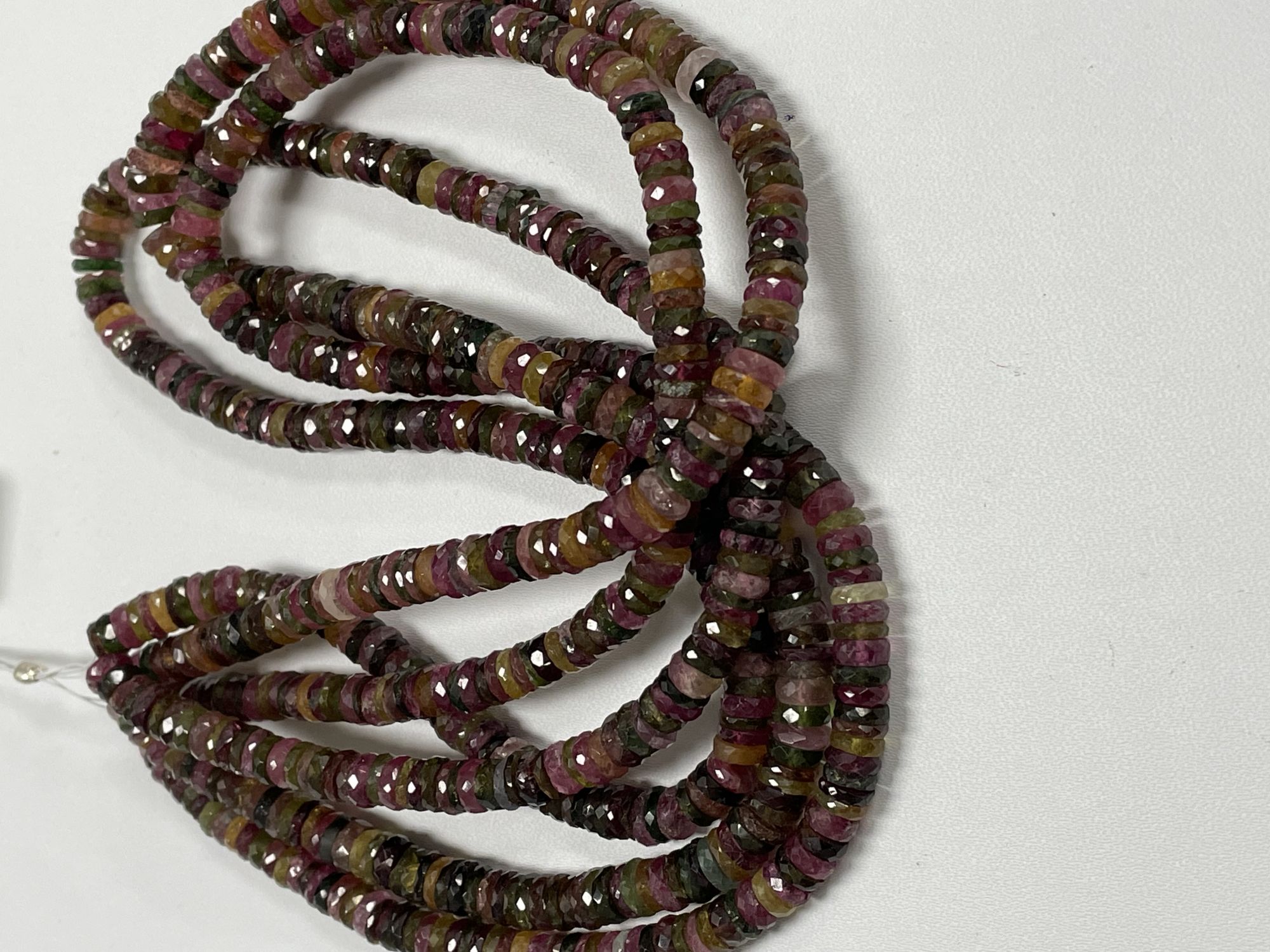 Multi Tourmaline Tire Faceted