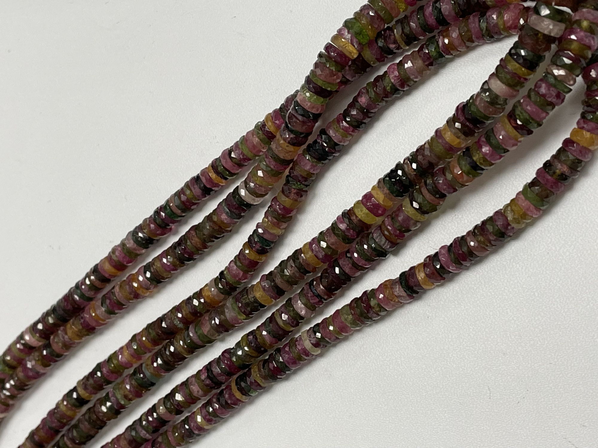 Multi Tourmaline Tire Faceted