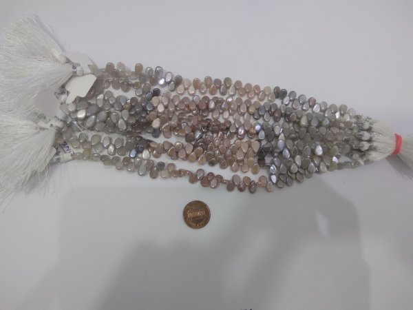 Moonstone Pear Faceted