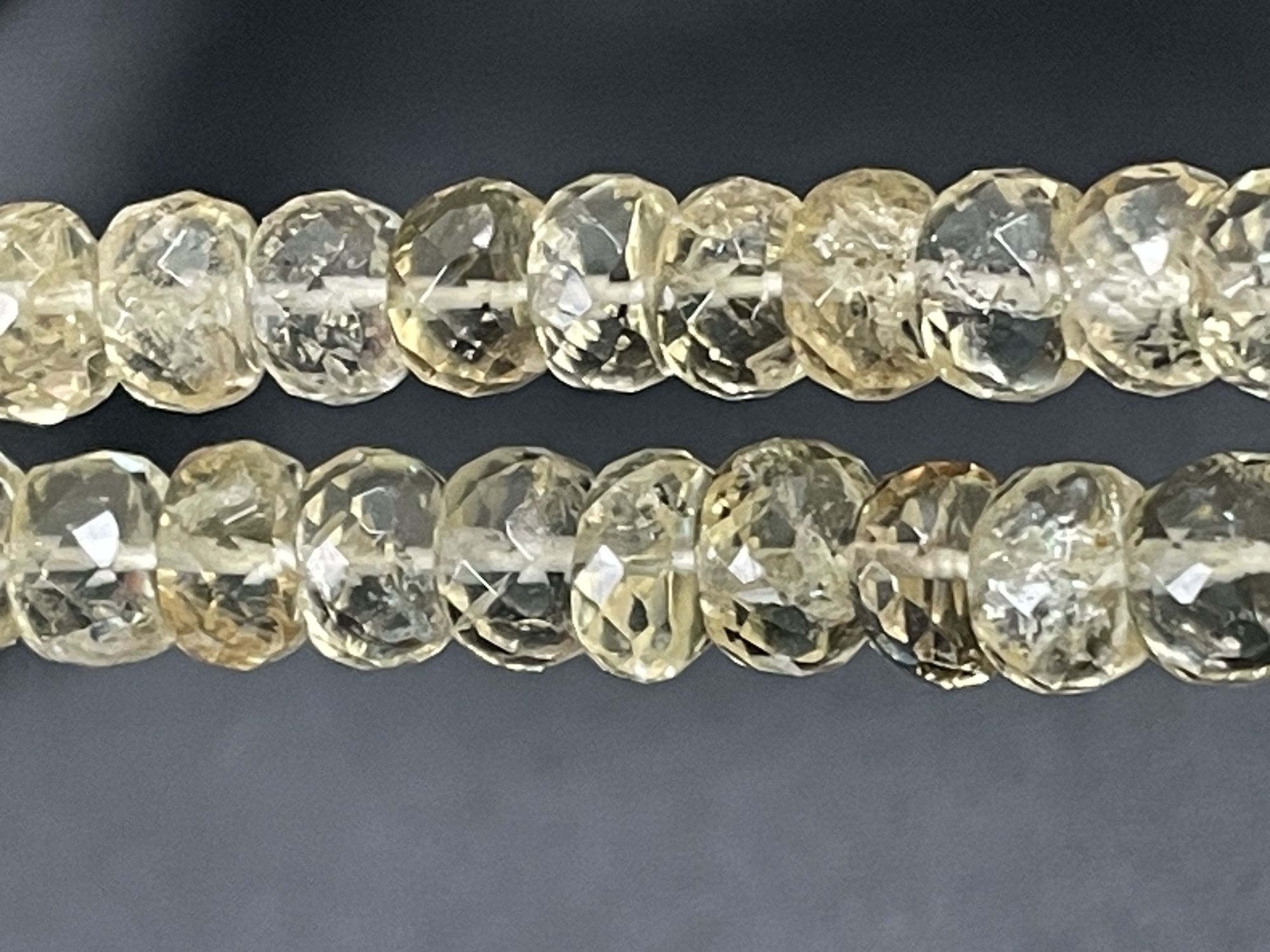 Yellow Scapolite Rondelle Faceted