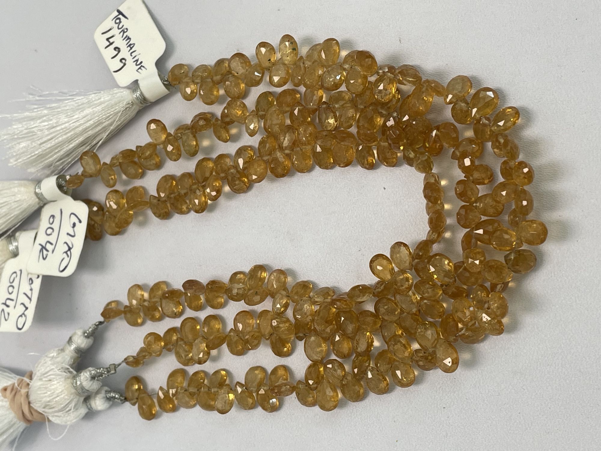 Yellow Tourmaline Pear Faceted