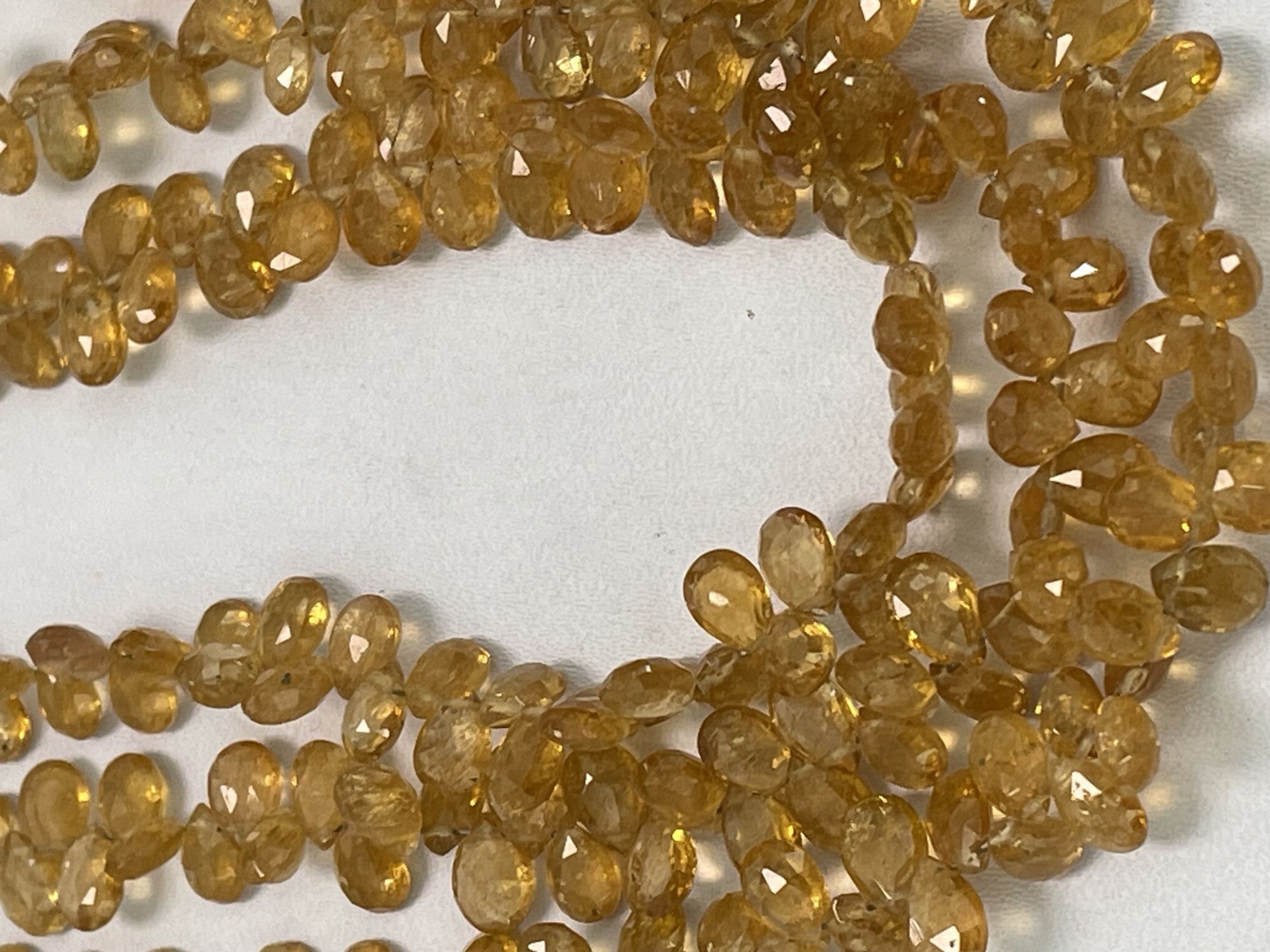 Yellow Tourmaline Pear Faceted