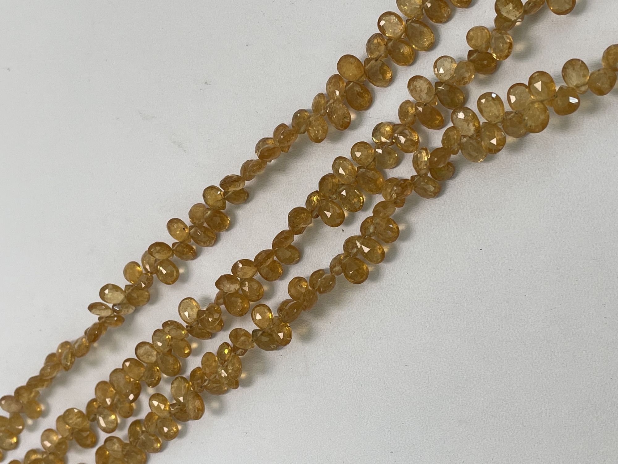 Yellow Tourmaline Pear Faceted