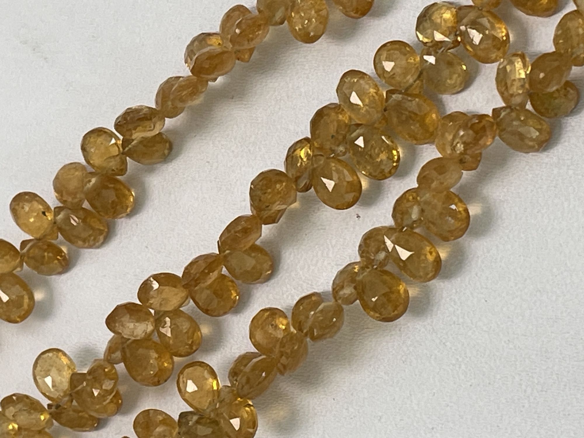 Yellow Tourmaline Pear Faceted