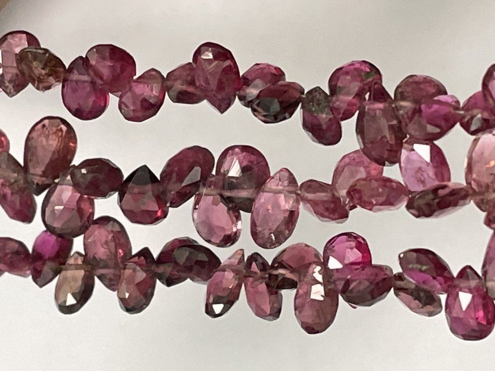 Pink Tourmaline Pear Faceted
