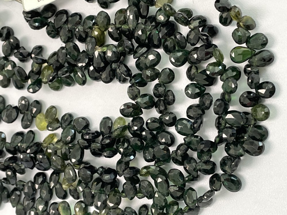 Green Tourmaline Pear Faceted