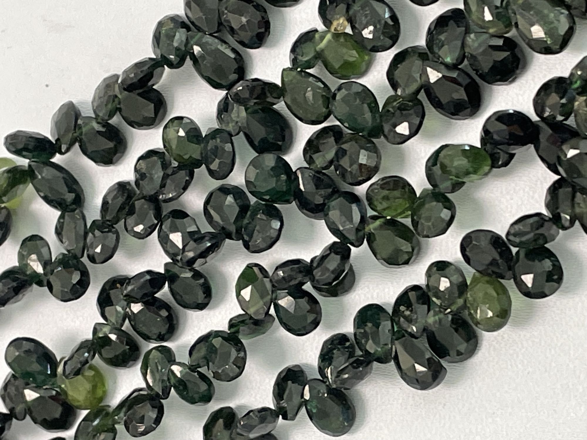Green Tourmaline Pear Faceted