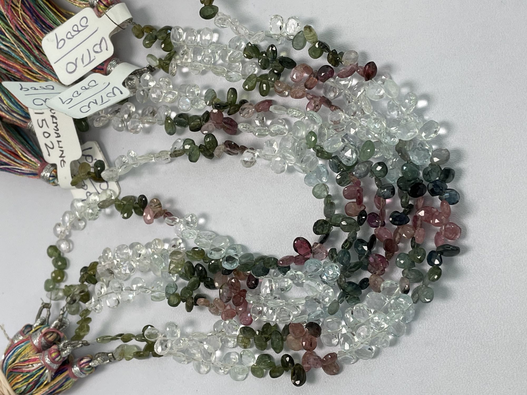 Multi Tourmaline Pear Faceted