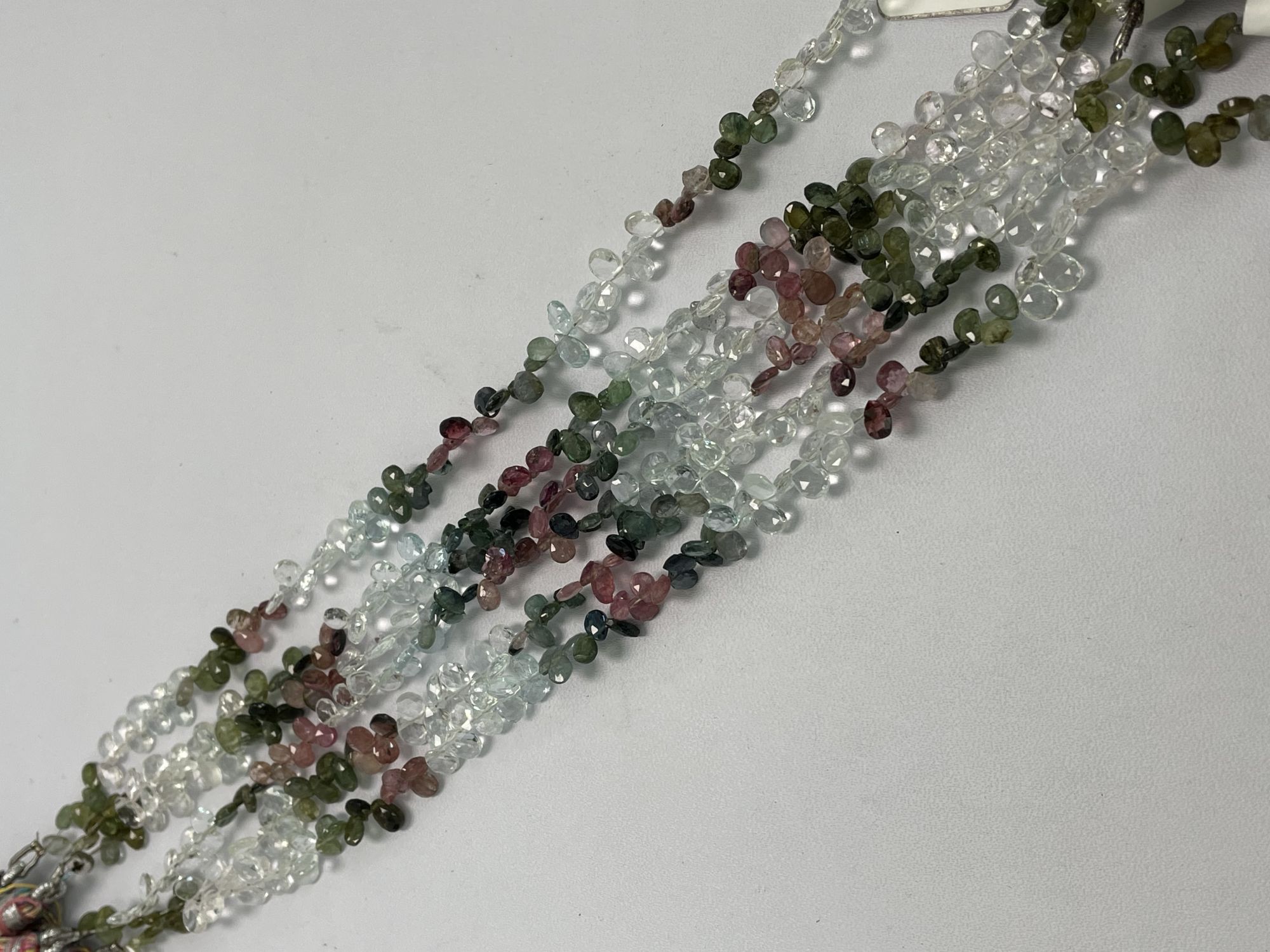 Multi Tourmaline Pear Faceted