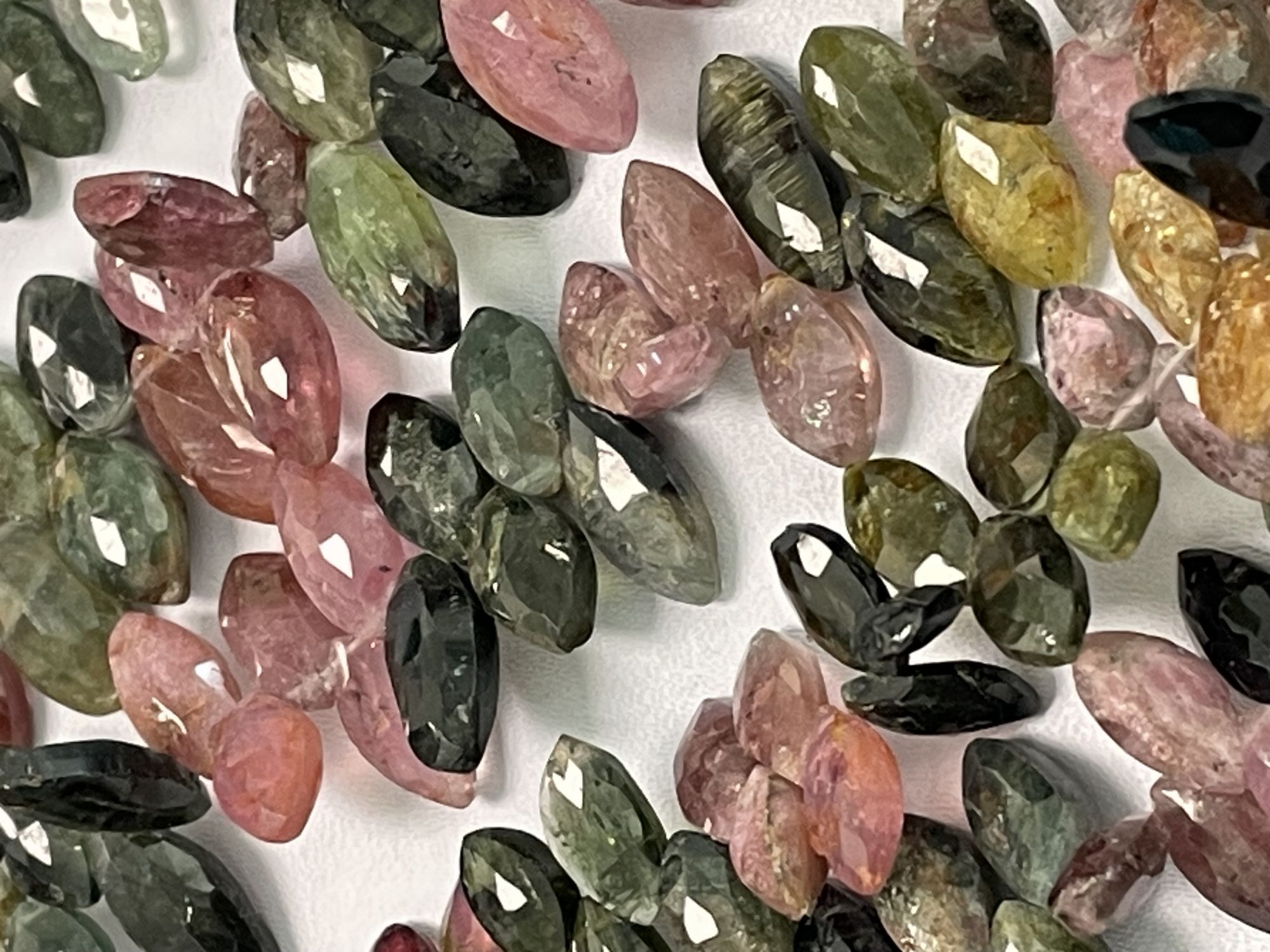 Multi Tourmaline Marquise Faceted