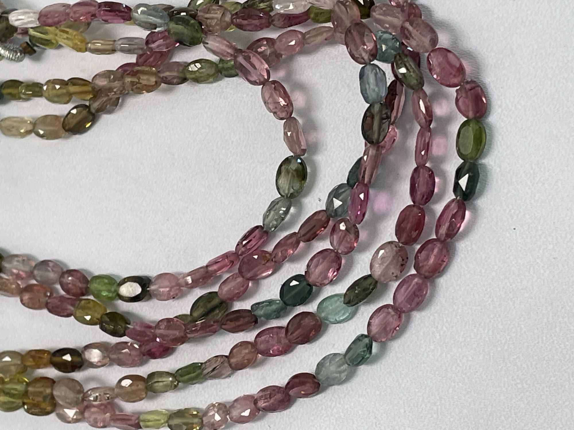Multi Tourmaline Oval Faceted