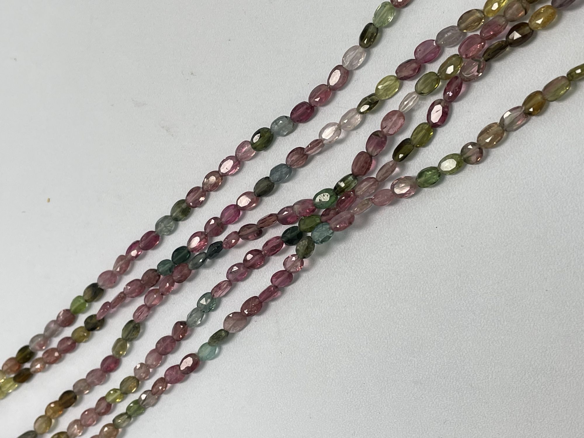 Multi Tourmaline Oval Faceted