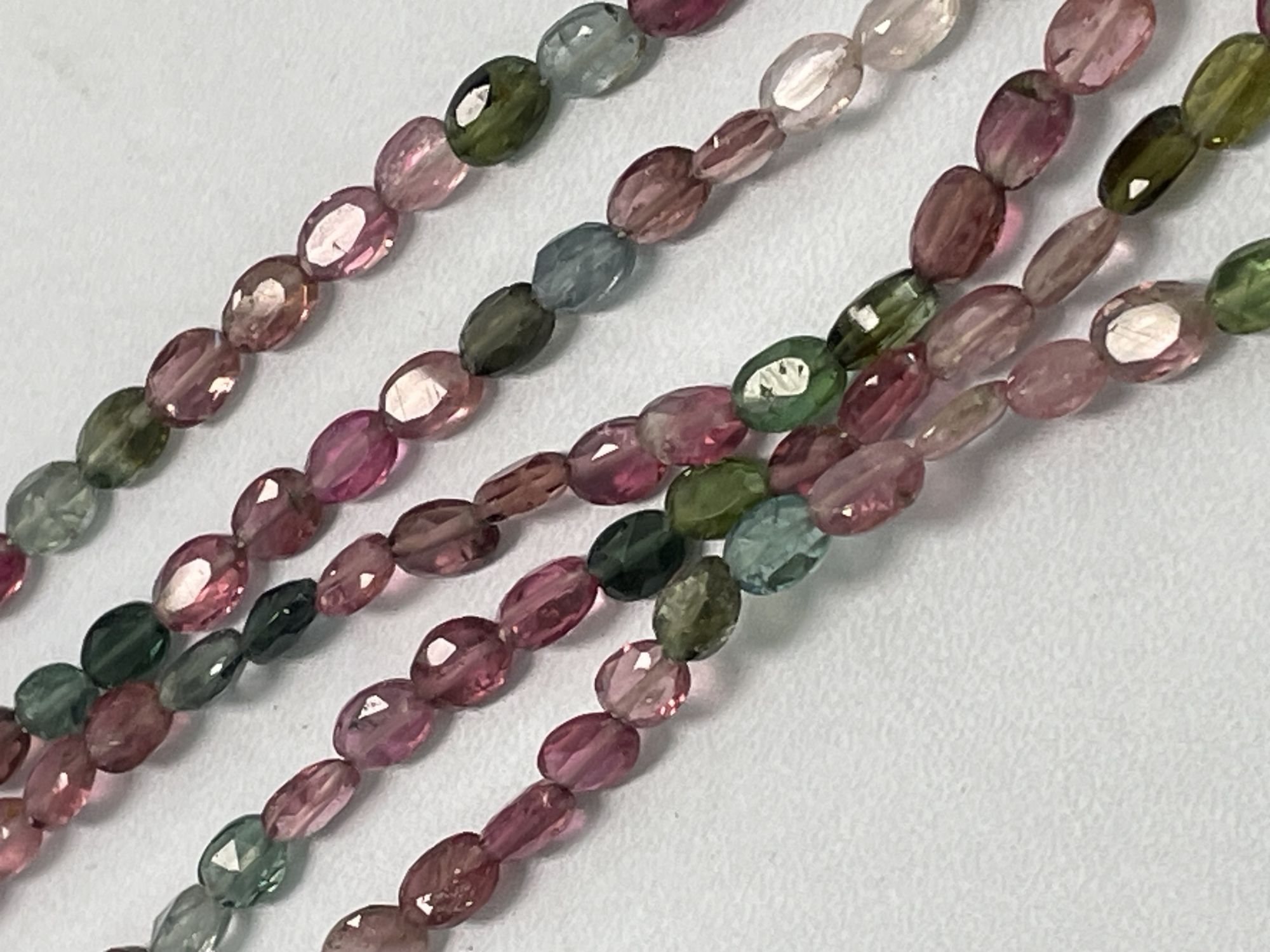 Multi Tourmaline Oval Faceted