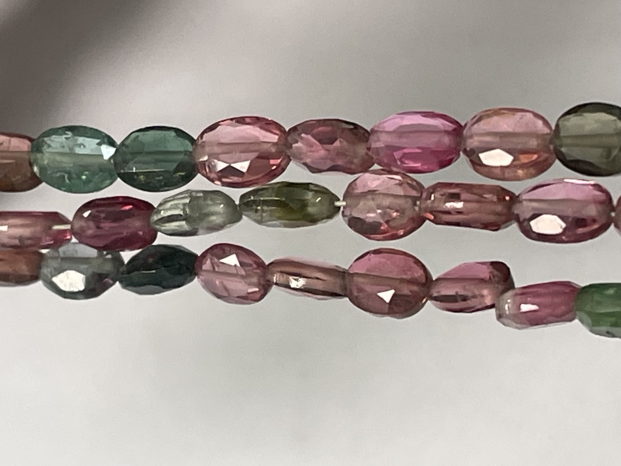 Multi Tourmaline Oval Faceted