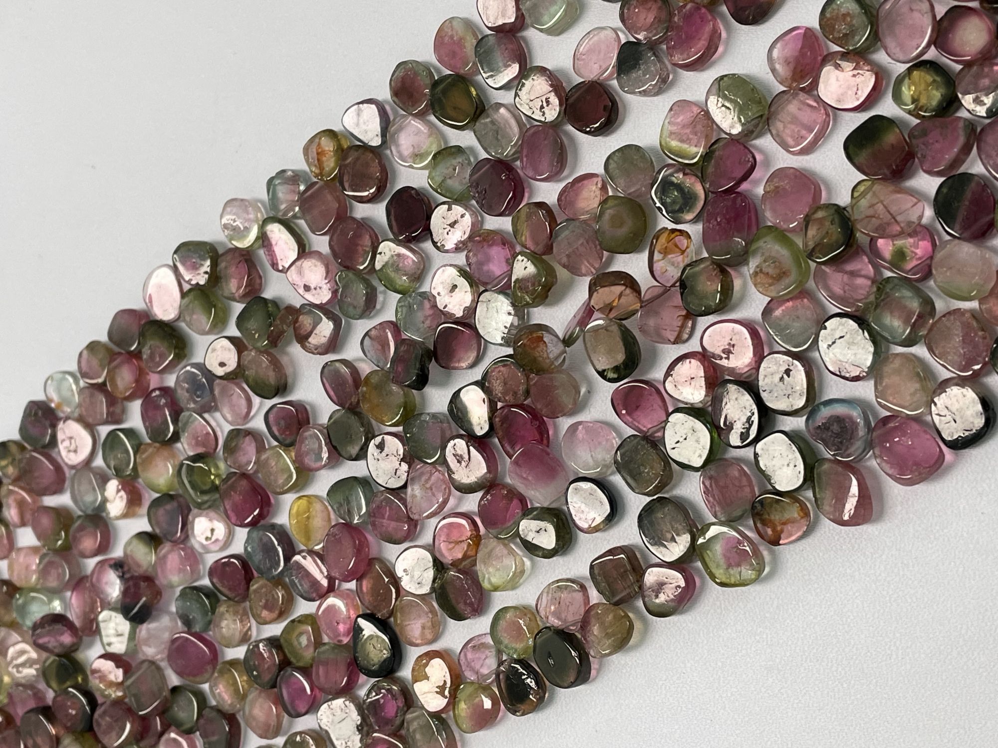 Multi Tourmaline Slice Smooth