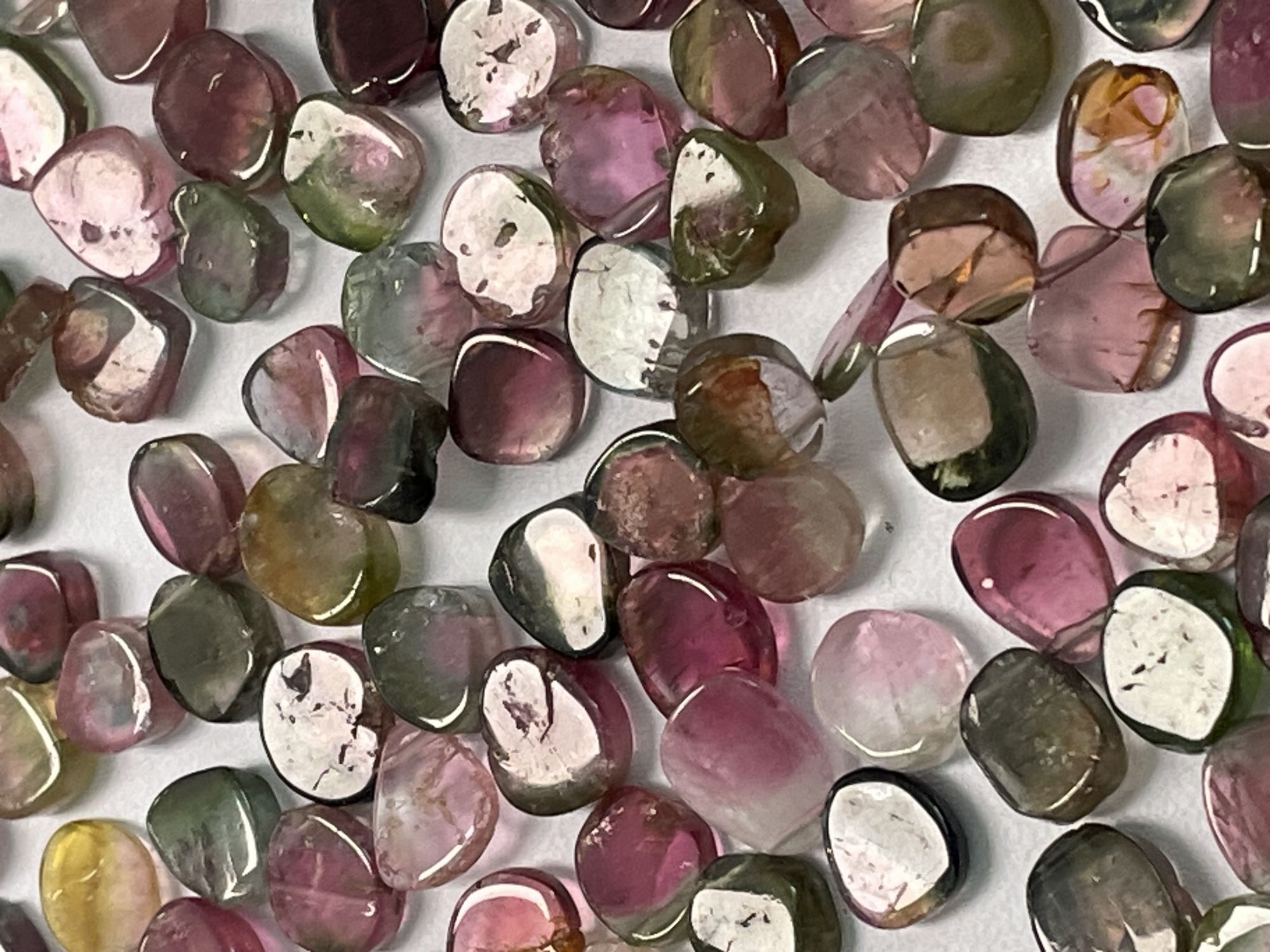 Multi Tourmaline Slice Smooth