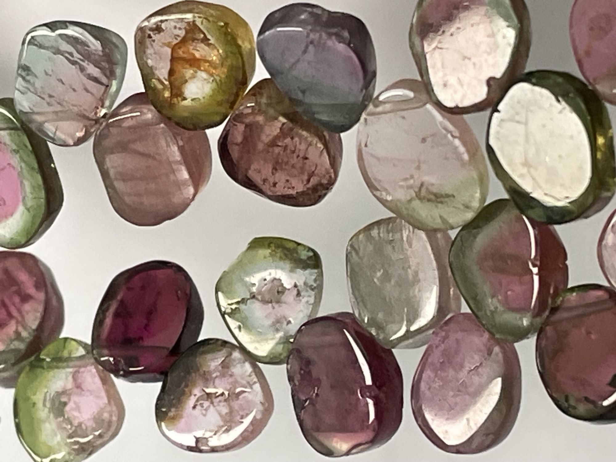 Multi Tourmaline Slice Smooth