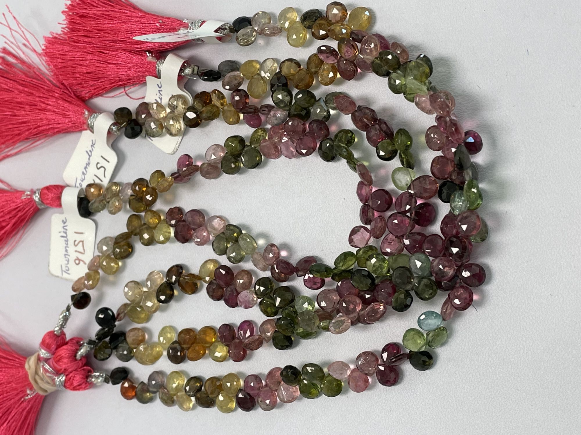 Multi Tourmaline Heart Faceted