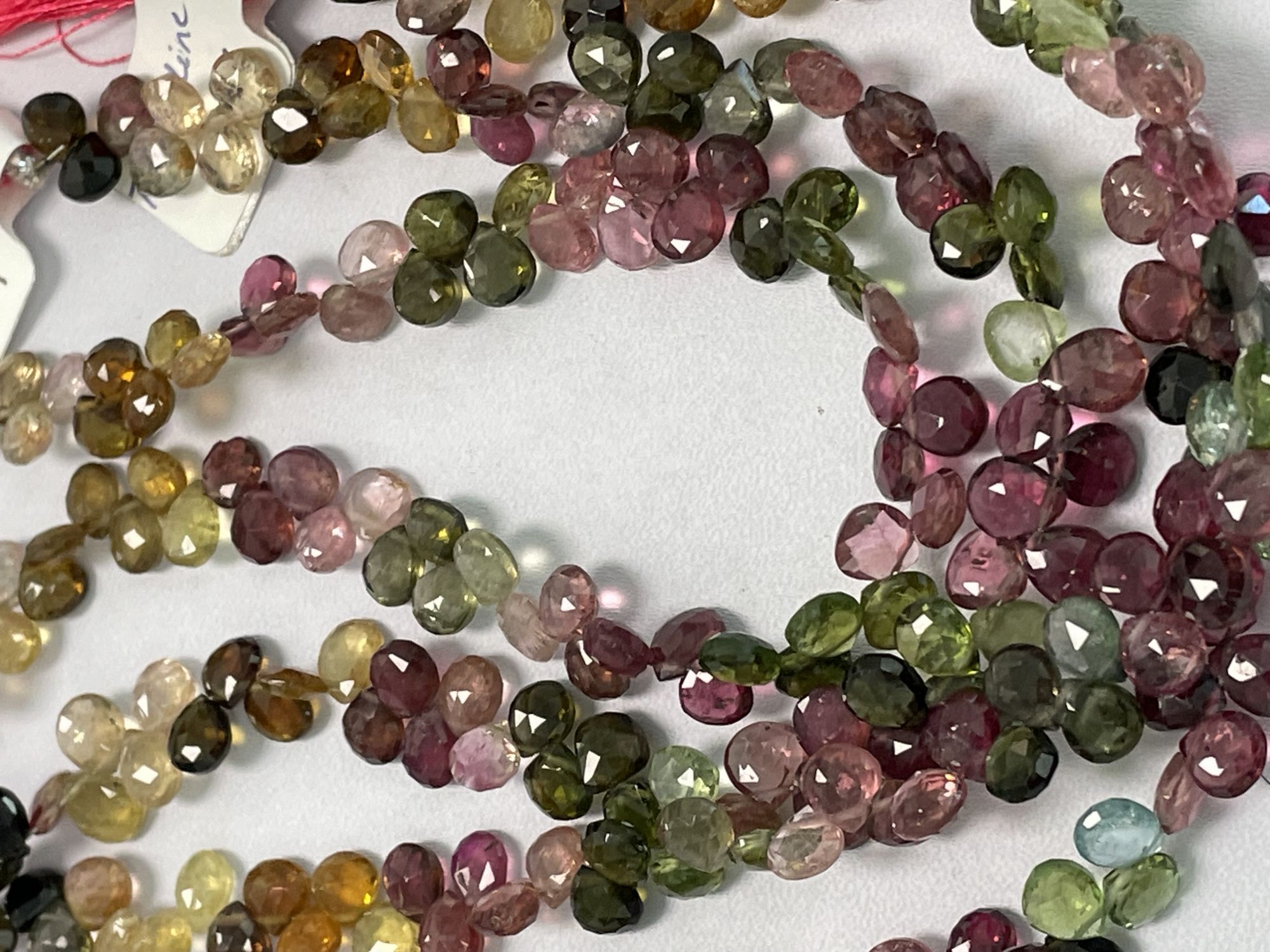 Multi Tourmaline Heart Faceted