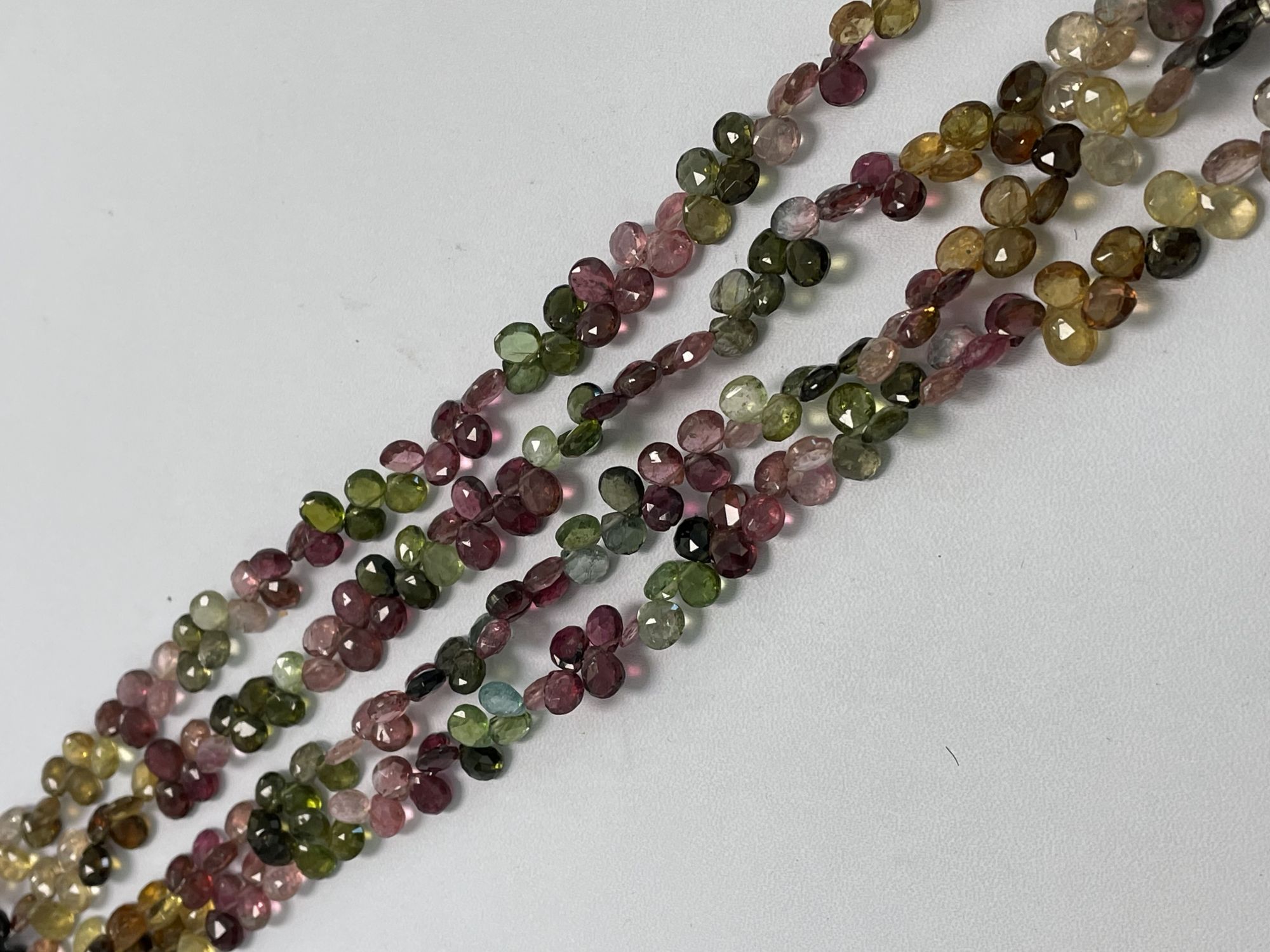 Multi Tourmaline Heart Faceted