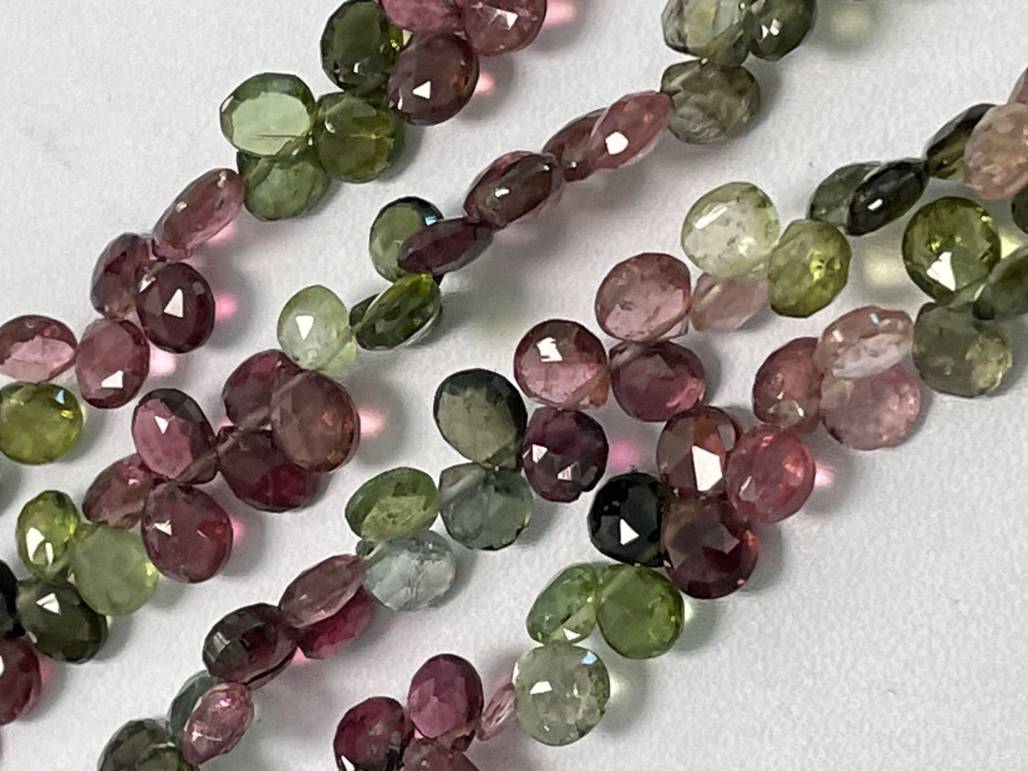 Multi Tourmaline Heart Faceted