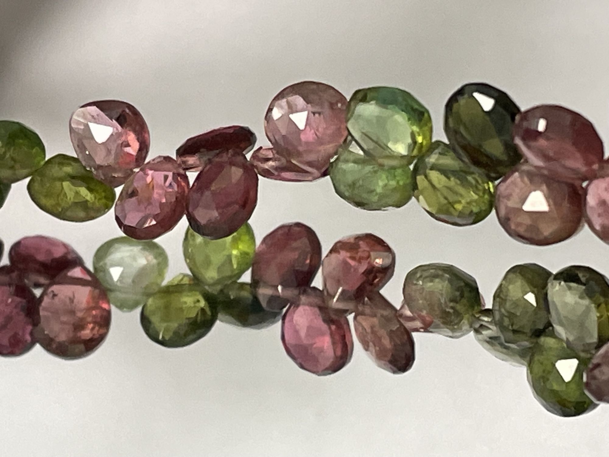 Multi Tourmaline Heart Faceted