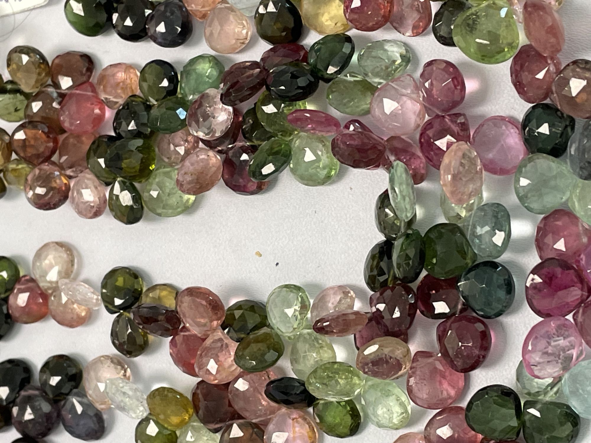 Multi Tourmaline Heart Faceted