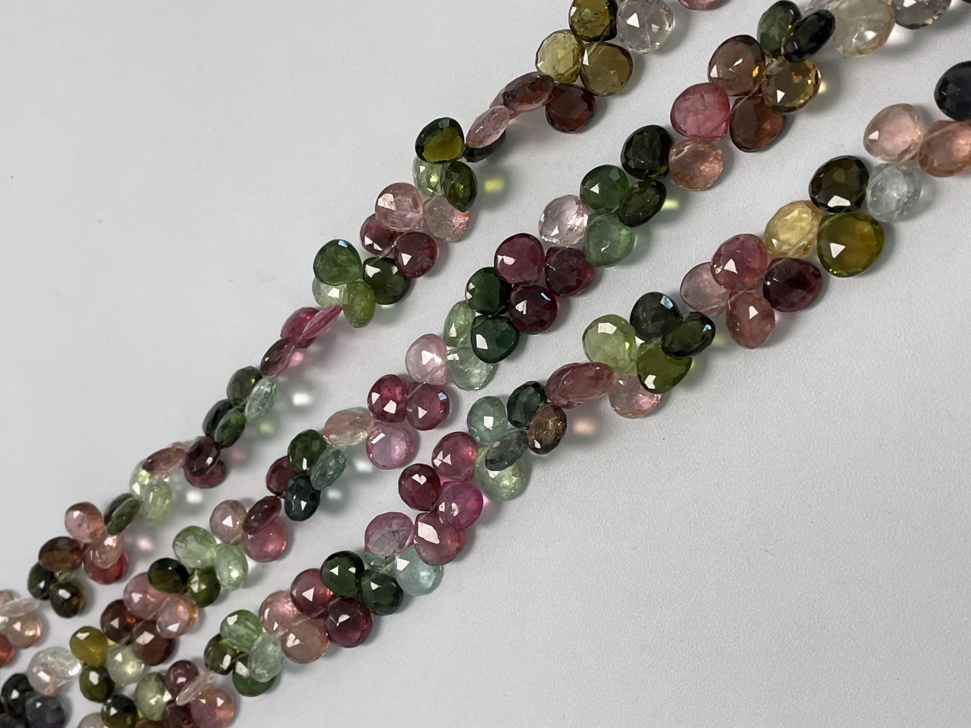 Multi Tourmaline Heart Faceted