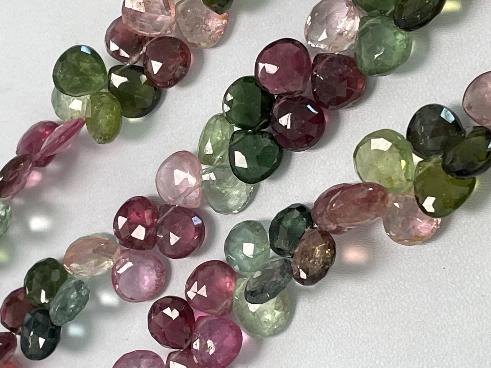 Multi Tourmaline Heart Faceted