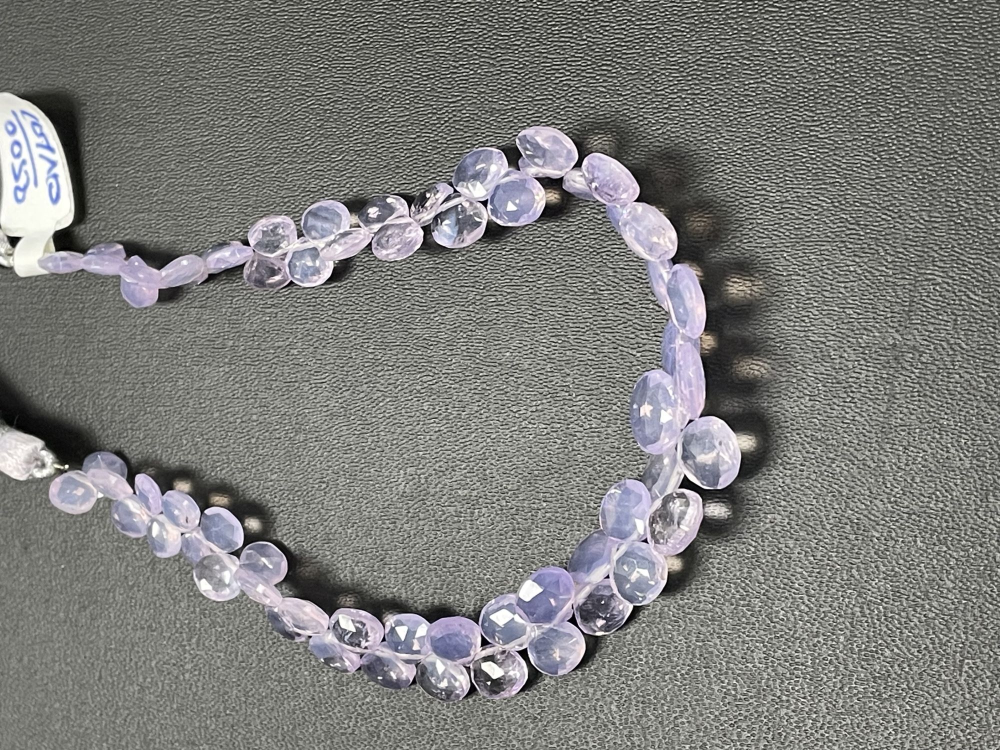 Purple Scorolite Heart Faceted