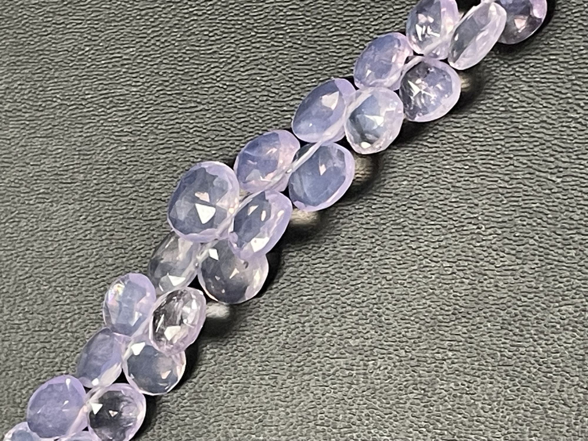 Purple Scorolite Heart Faceted