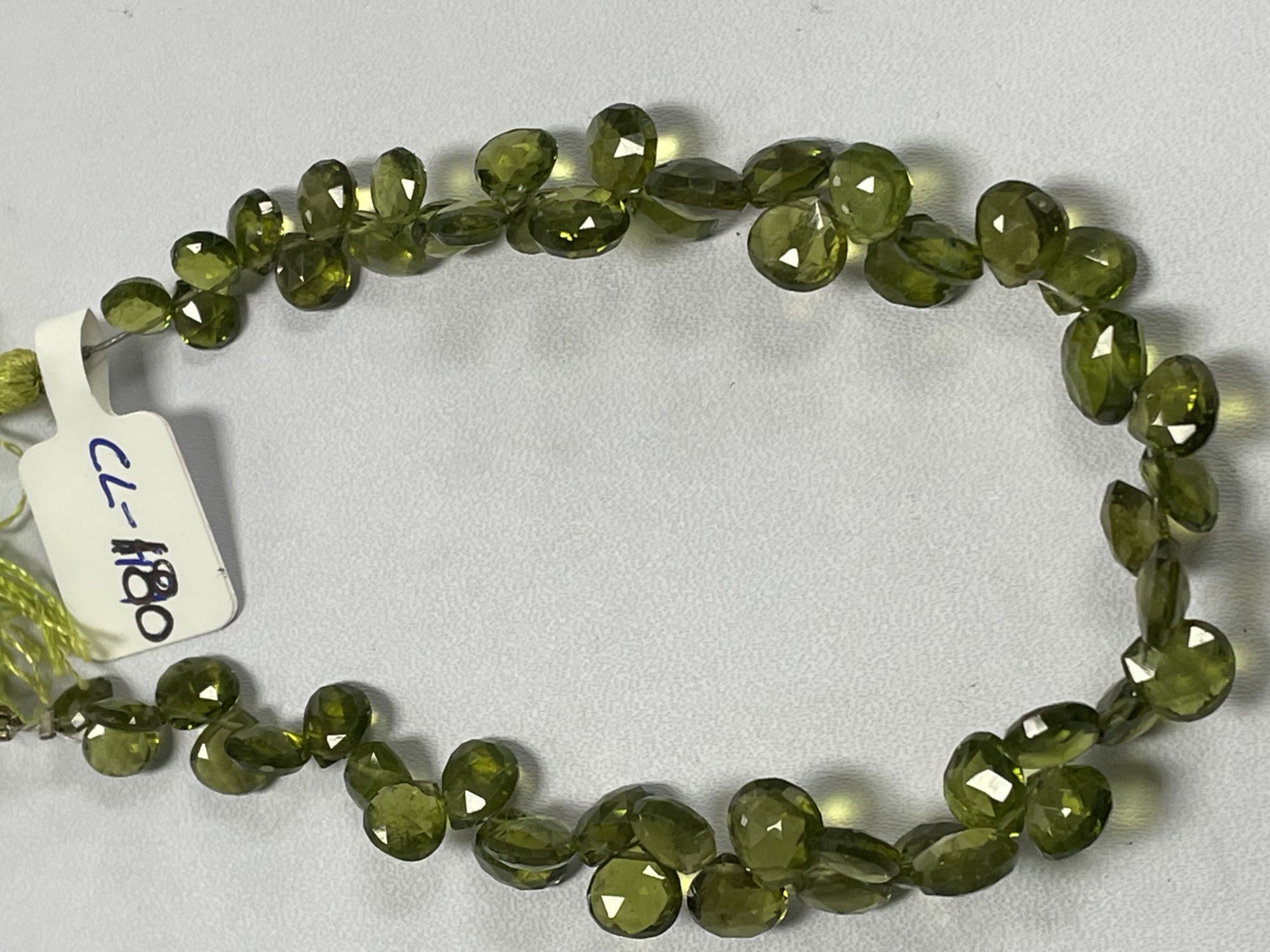 Green Vesuvianite Heart Faceted