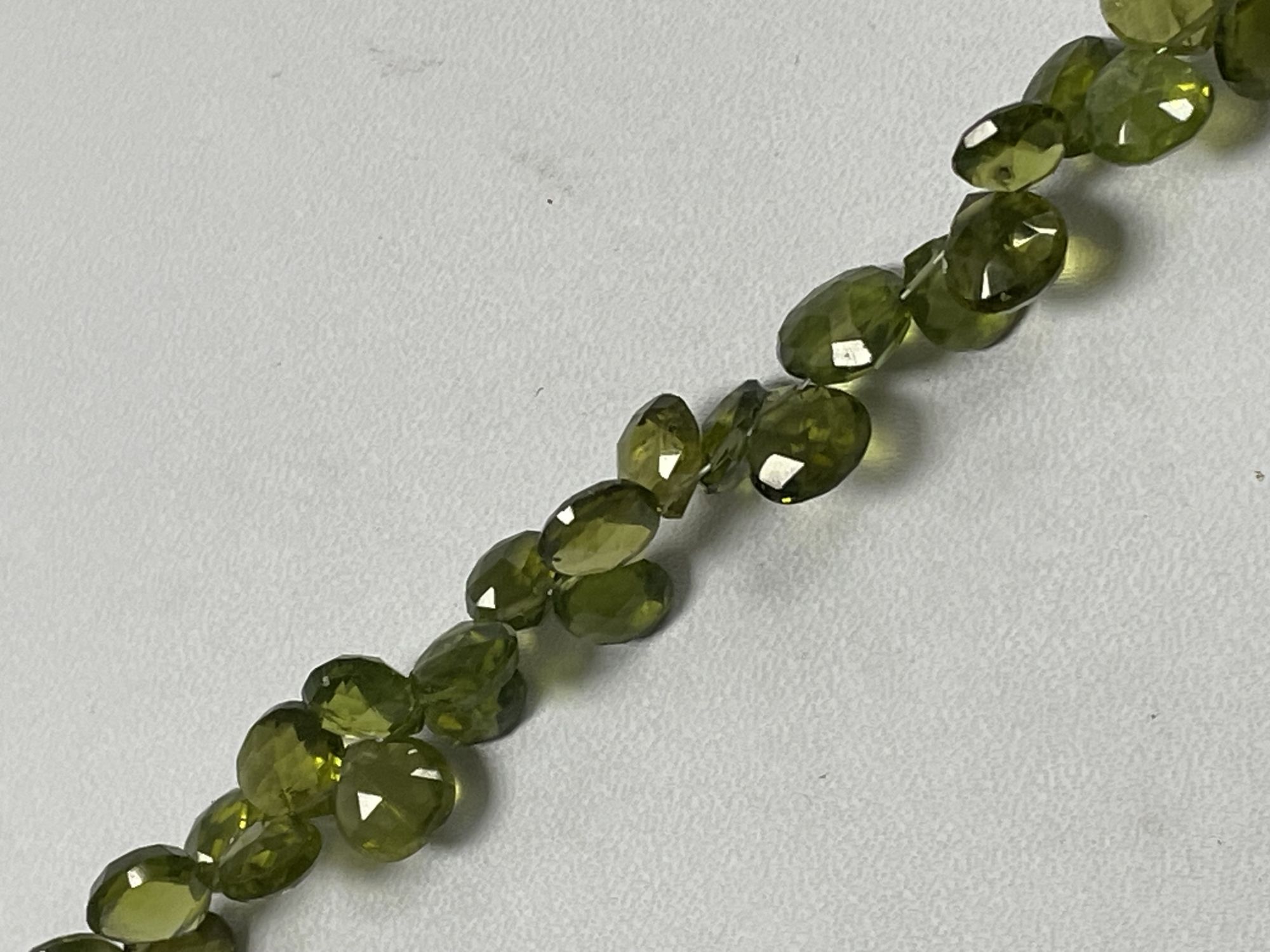 Green Vesuvianite Heart Faceted